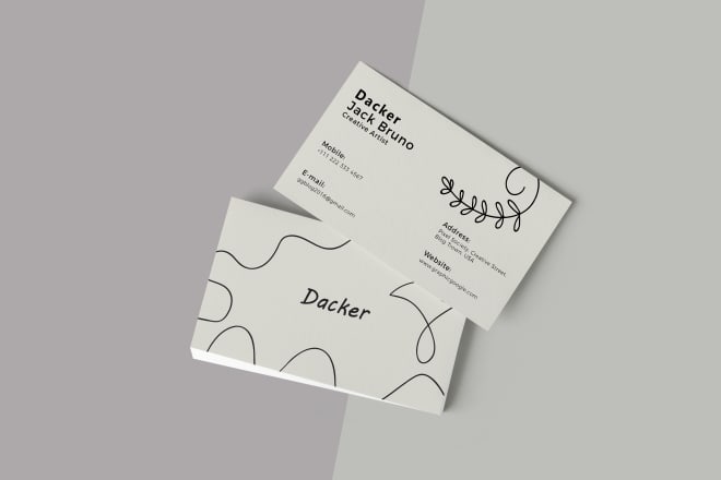 I will do elegant and minimal business card design or stationery