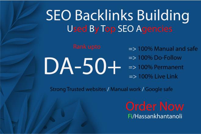 I will do high SEO backlinks to rank on google