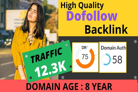 I will do HQ dofollow backlinks on my high da guest post site