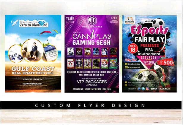 I will do modern print ready flyer design for your business