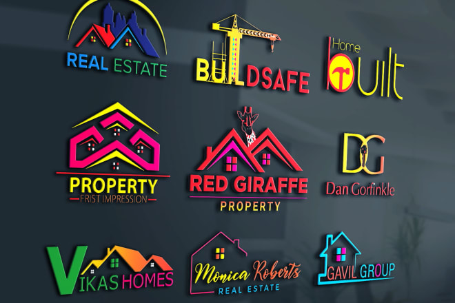 I will do mortgage, homes, buildings, realtor, property logo with 3d mockups