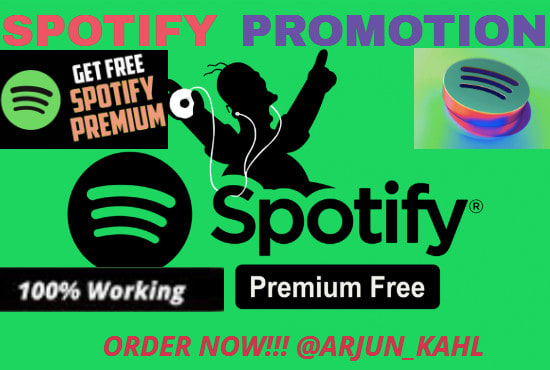 I will do organic and targeted spotify music streams and followers promotion