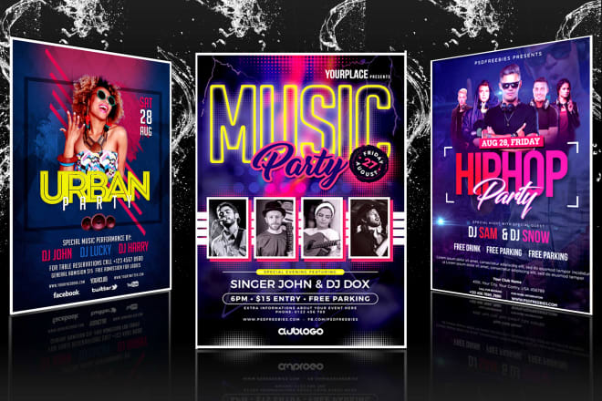 I will do party, club, nightclub, holiday and event poster in 6hrs