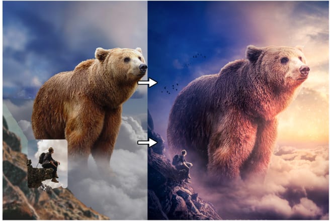 I will do photo manipulation and blend images in photoshop