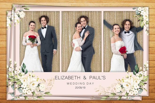 I will do photobooth template, photo booth template, photo strip