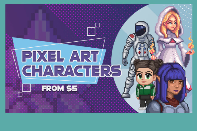 I will do pixel art characters for games or personal use