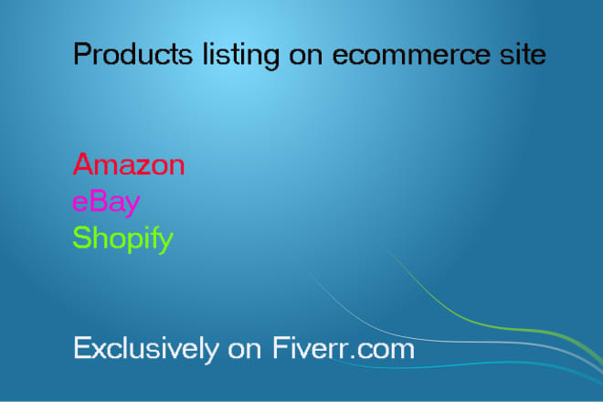 I will do products listing on ebay with SEO service