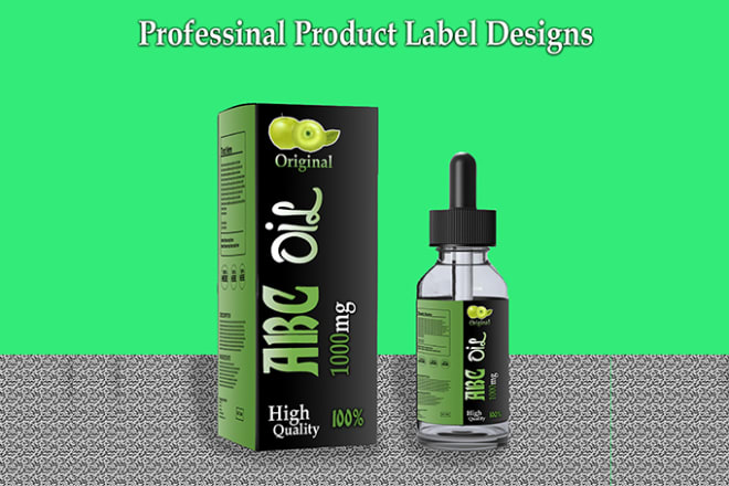 I will do professional label design and box package design for you