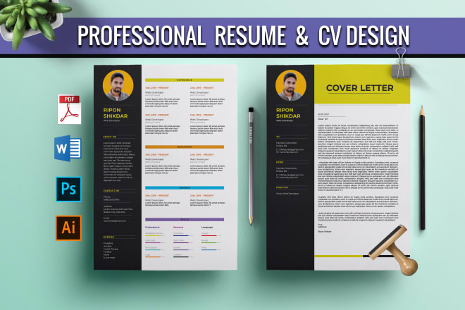 I will do professional resume design, cv design or cv writing