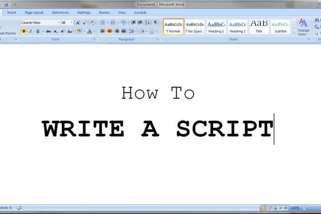 I will do script writing for different genres