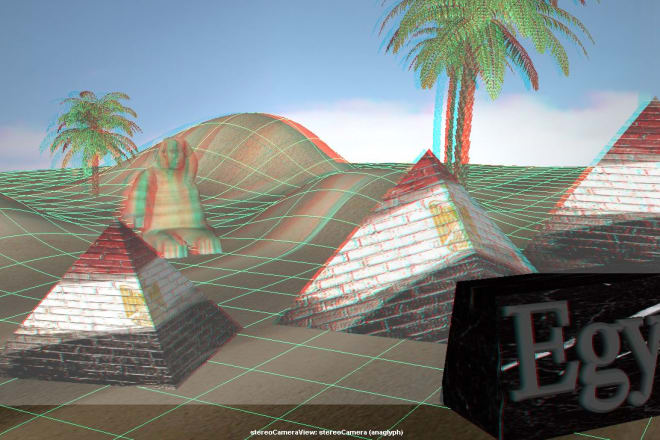 I will do stereoscopic rendering,3d anaglyph, red cyan