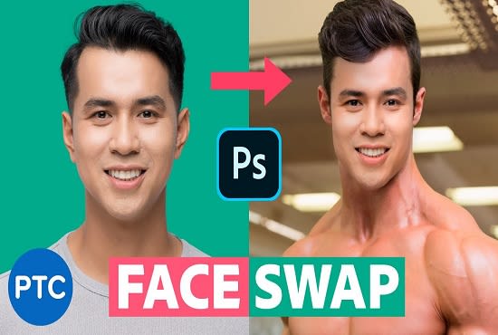 I will do swap face or head realistically in photoshop service