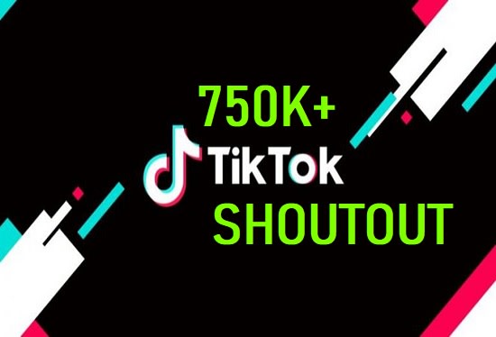 I will do tiktok shoutout promotion on 750k ig page