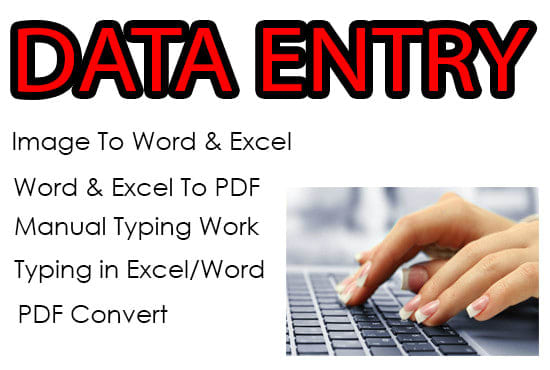 I will do transcription, data entry,typing,copy paste