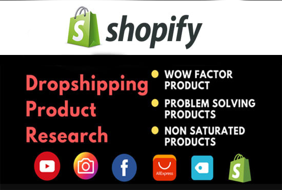 I will do winning shopify product research for dropshipping stores