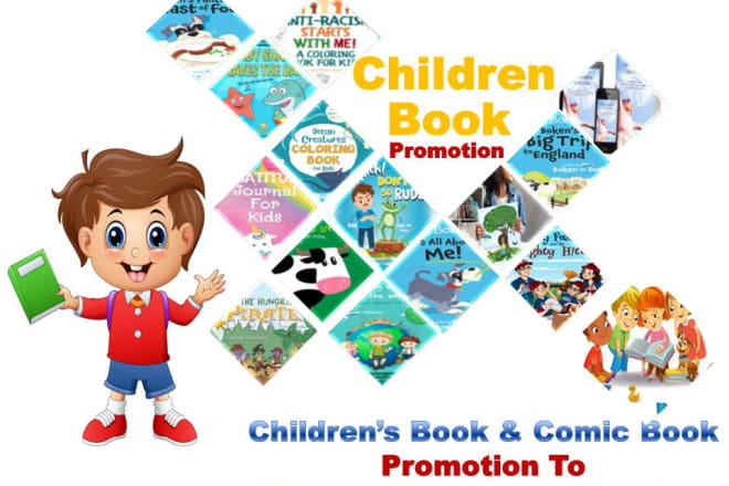 I will do your children kindle book and comic book promotion