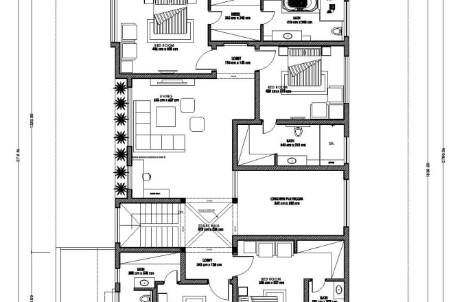 I will draw 2d house plan, section, elevations and roof plan fast