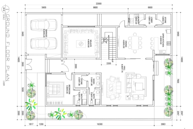 I will draw architectural floor plan from sketch to cad very fast