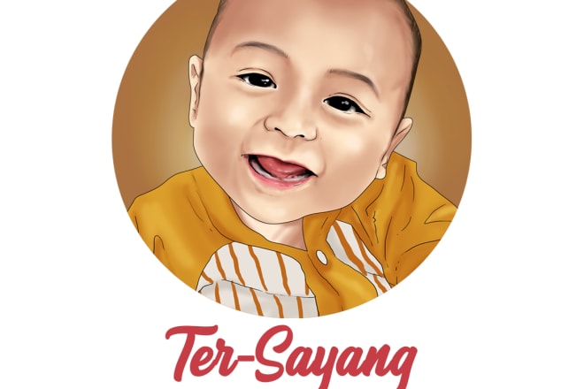 I will draw creative digital caricature portrait