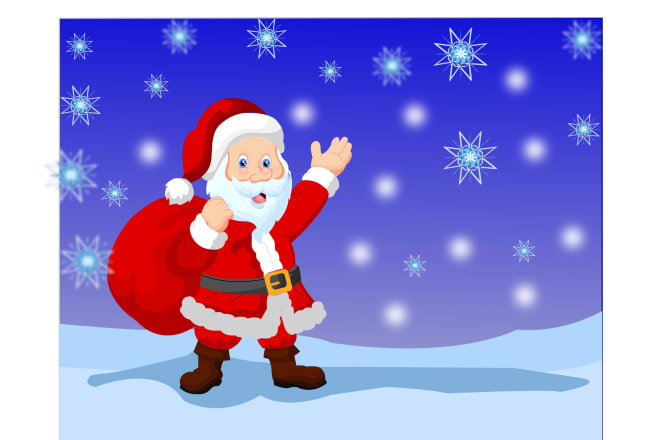I will draw perfect christmas santa claus images