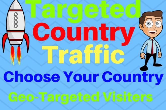 I will drive 5000 targeted country traffic