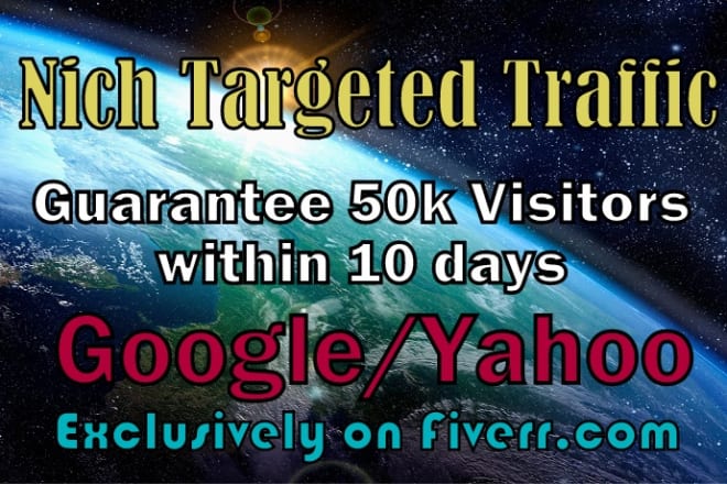 I will drive 50,000 niche targeted website traffic