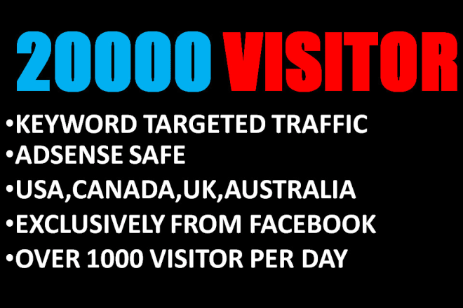 I will drive real targeted website traffic from facebook