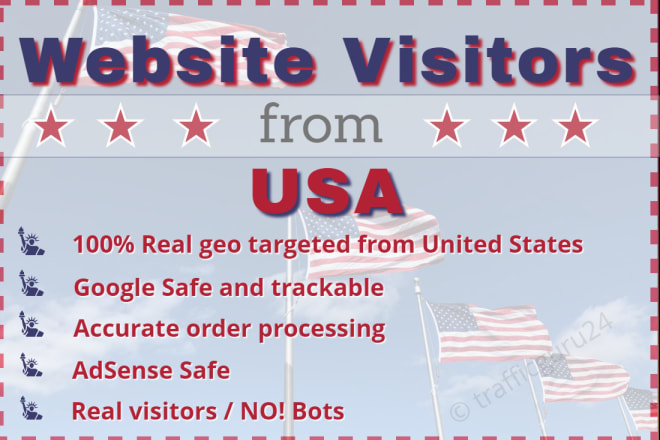 I will drive real website visitors and traffic from usa to you