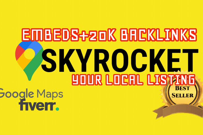 I will embed and 20,000 backlinks, skyrocket gmb in google rankings