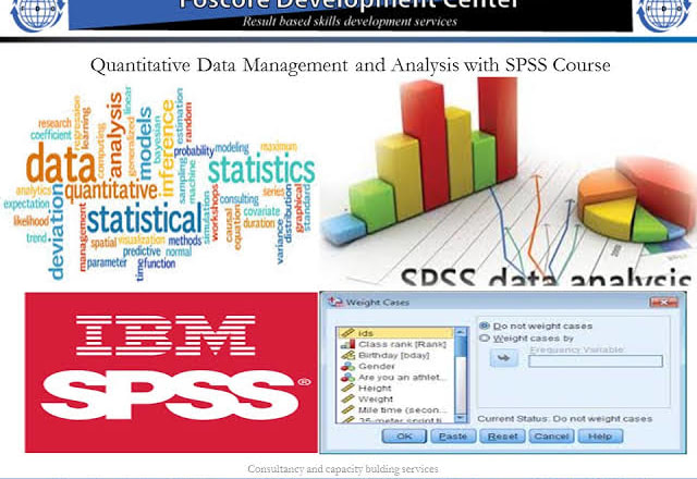 I will enter clean analyse your data using excel spss or r
