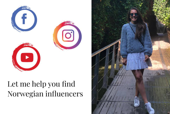 I will find norwegian influencers for your brand