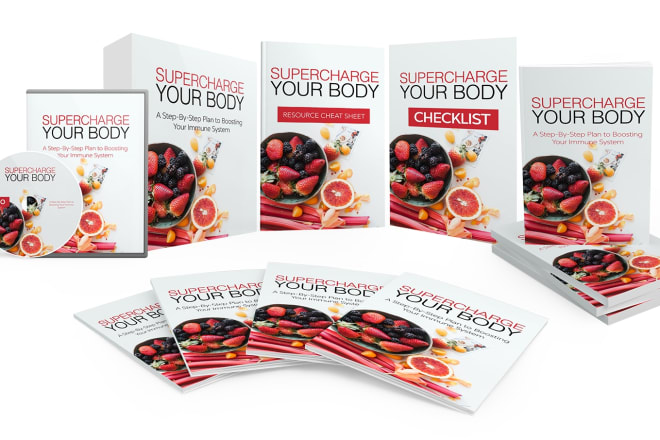 I will give supercharge your body premium plr ebook video package