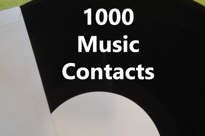 I will give you a list of 1000 music contacts radios mags blogs