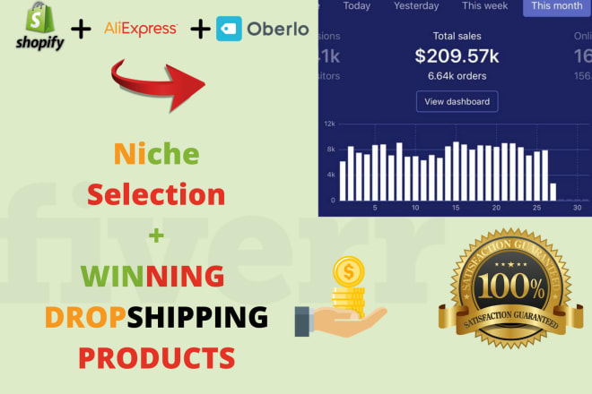 I will hunt shopify winning products to dropship