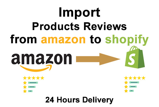 I will import reviews from amazon to shopify