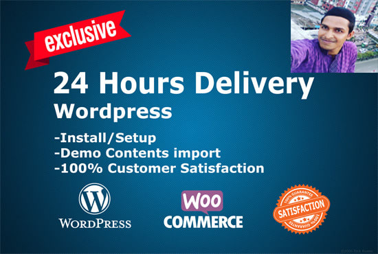 I will install wp, setup wordpress theme demo and customise website