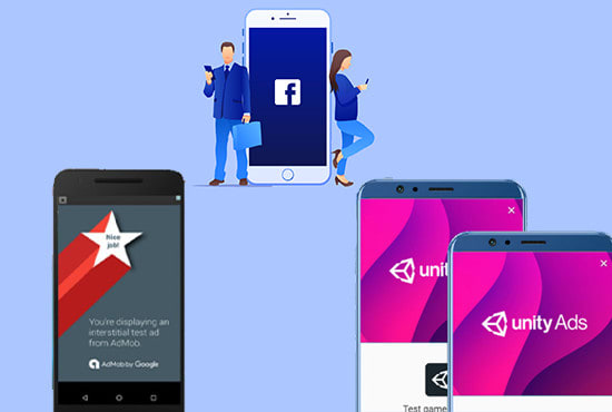 I will integrate unity, admob, facebook ads in android studio apps