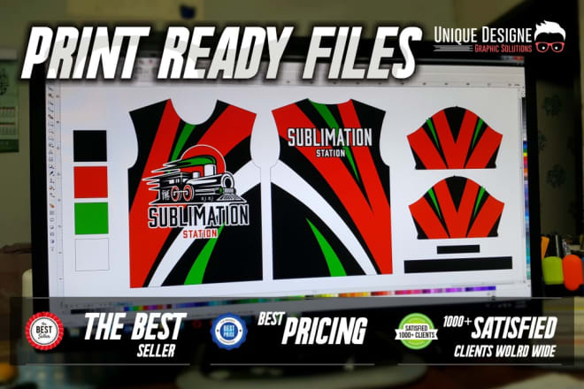 I will layout your jersey designs into templates for sublimation
