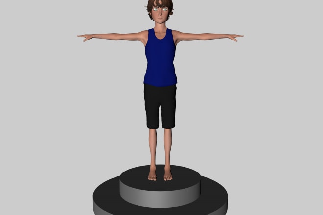 I will make 3d character as per your needs