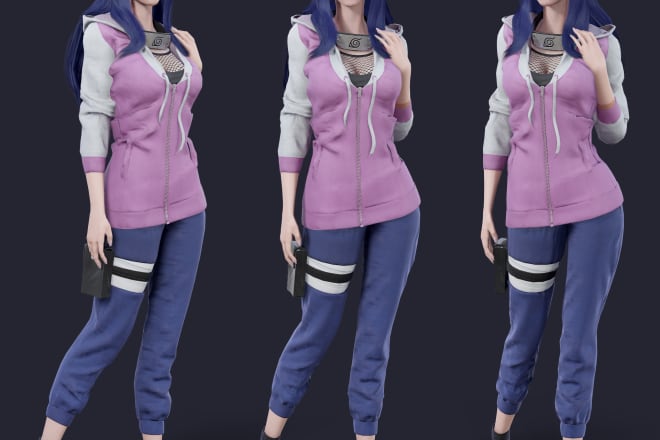 I will make 3d character model with great quality