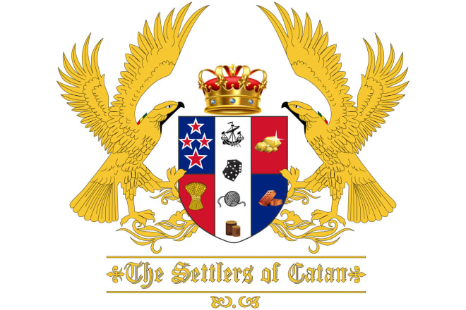 I will make a coat of arms,family crest,heraldic,heraldry logo service for you