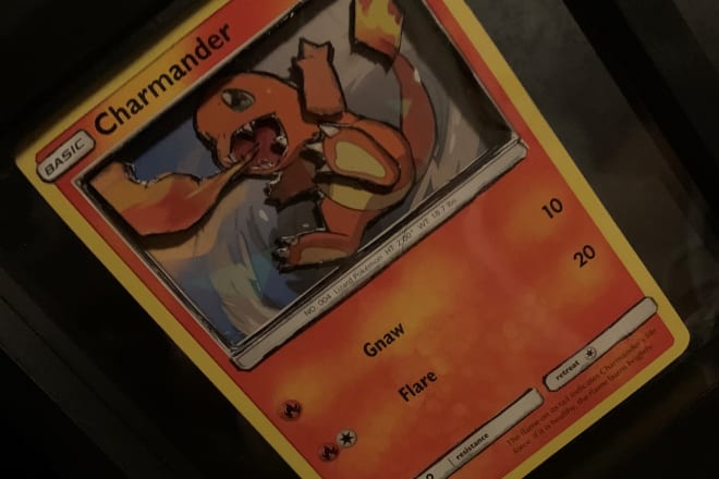 I will make a pokemon card shadowbox using a card of your choice