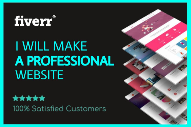 I will make a professional website, free domain and free hosting, free ssl