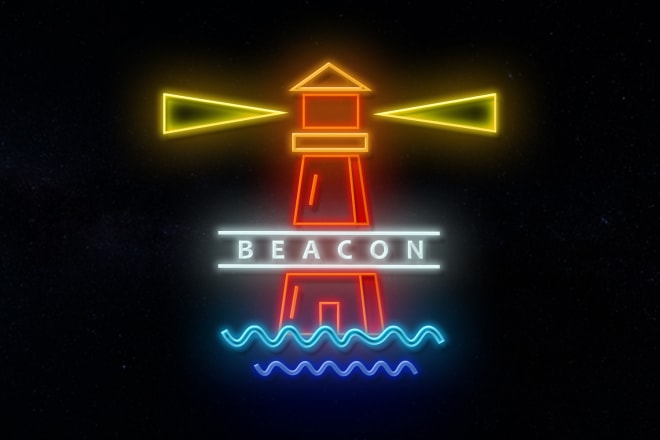 I will make an epic neon light logo for you