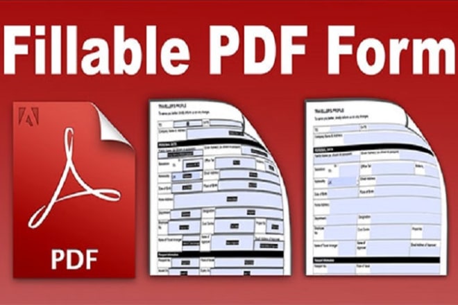 I will make fillable pdf form