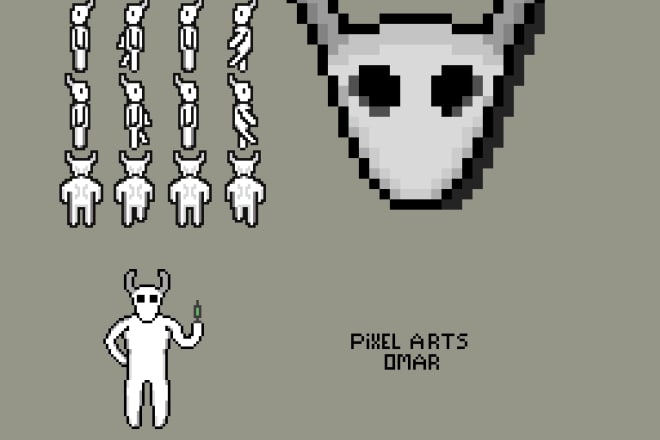 I will make pixel characters of choice for your videogame