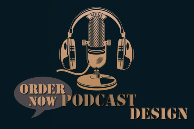 I will make professional podcast logo design only 24 hours