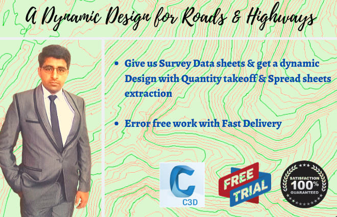 I will make road designs in autocad civil 3d