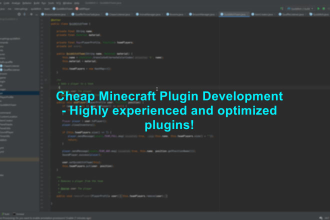 I will make well optimized, cheap minecraft plugins