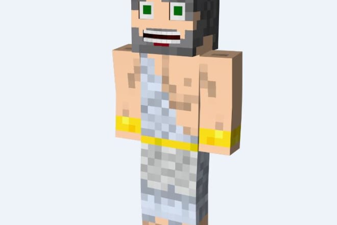I will make your minecraft skin 3D in C4D